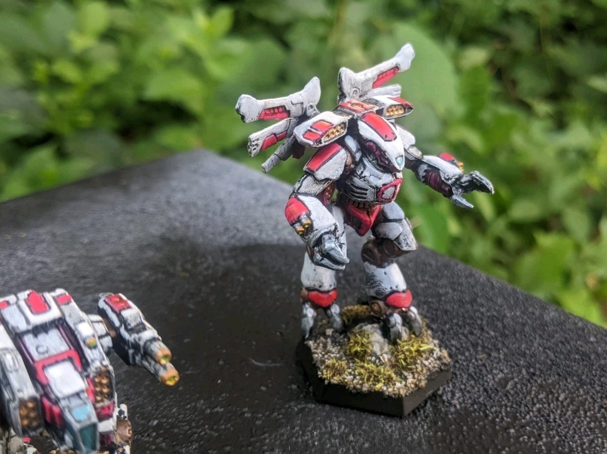BattleTech: 21st Centauri Lancers Command. 4xModels. Painted.