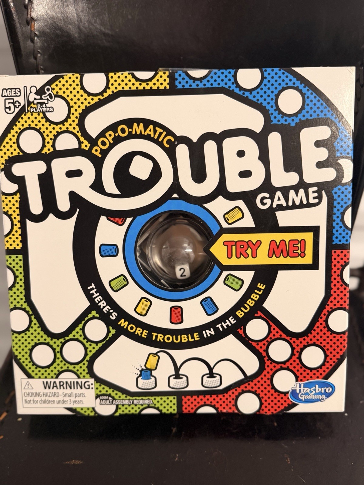 Trouble Board Game, Classic Pop-O-Matic Race Game By Hasbro