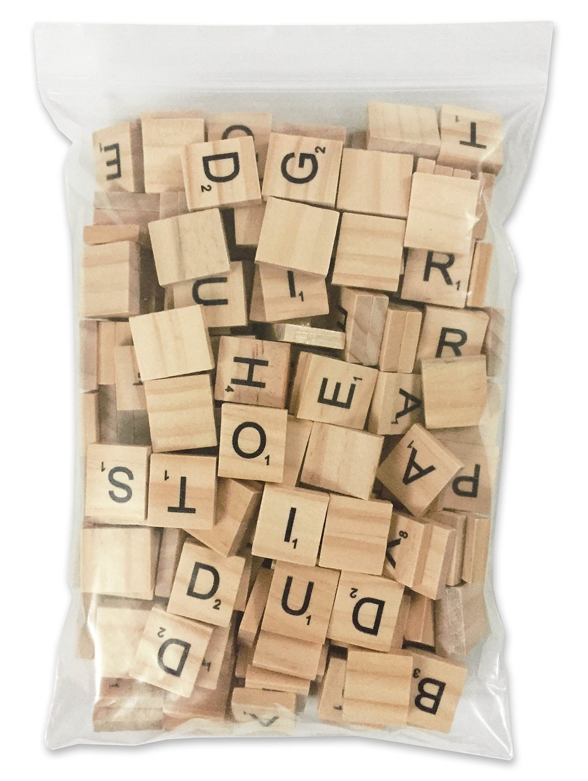 500 Pcs Wood Scrabble Tiles – Scrabble Letters – 5 Complete Sets – Wood Tiles…