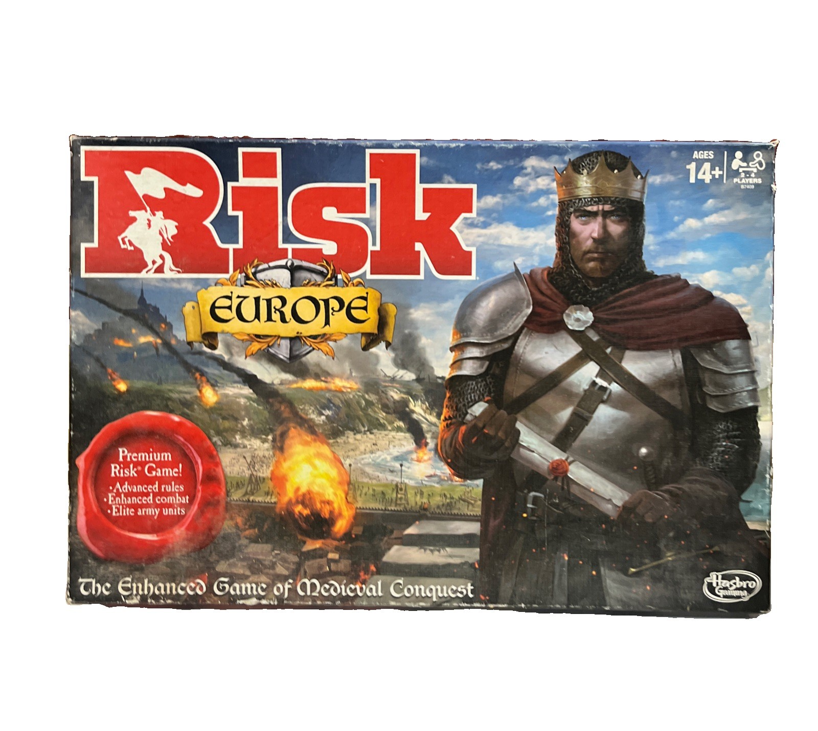 Risk Europe GAME 2015 War Strategy Board Game FOR REPLACEMENT PARTS INCOMPLETE
