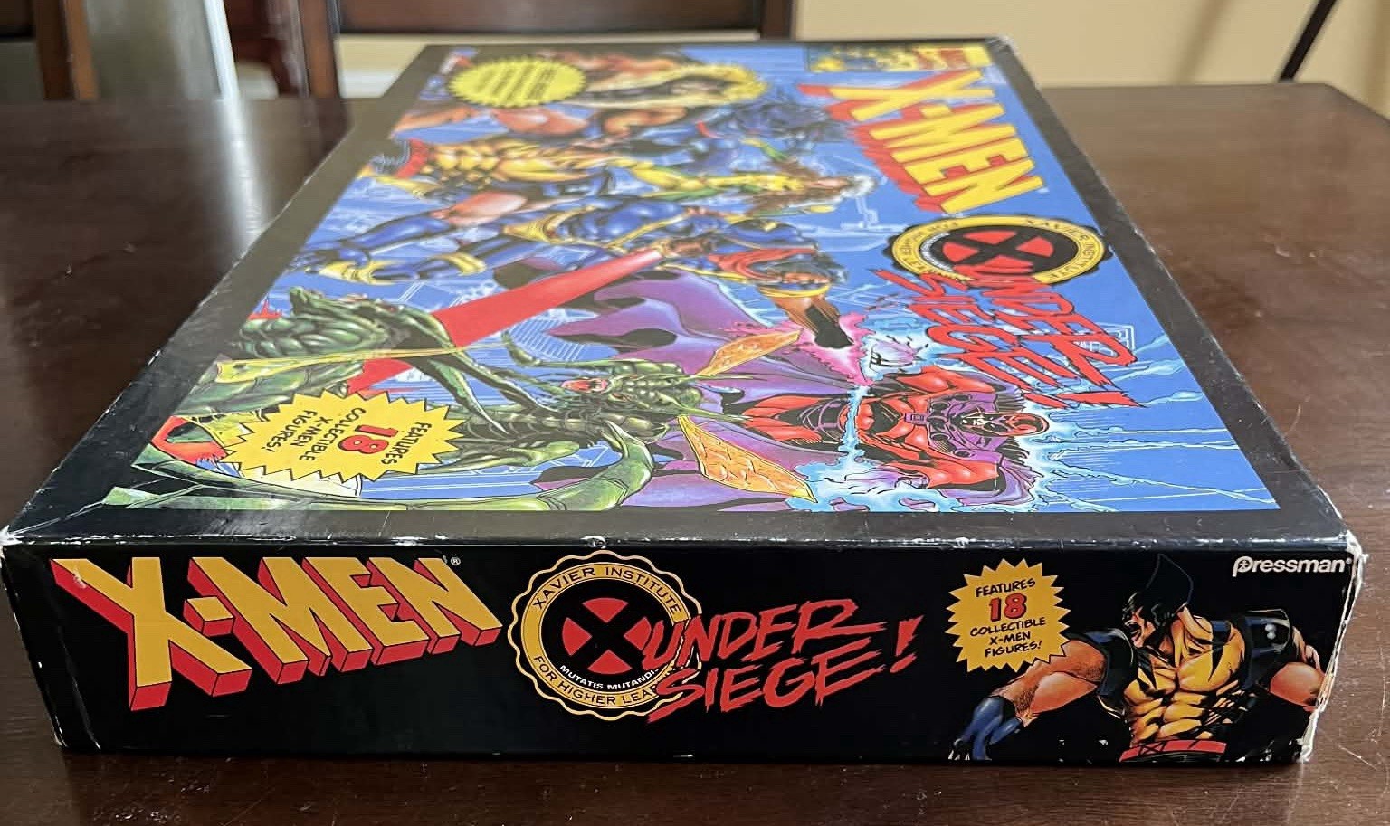 Vintage 1994 X-Men Under Siege Board Game Marvel Comics Pressman 18 Figures