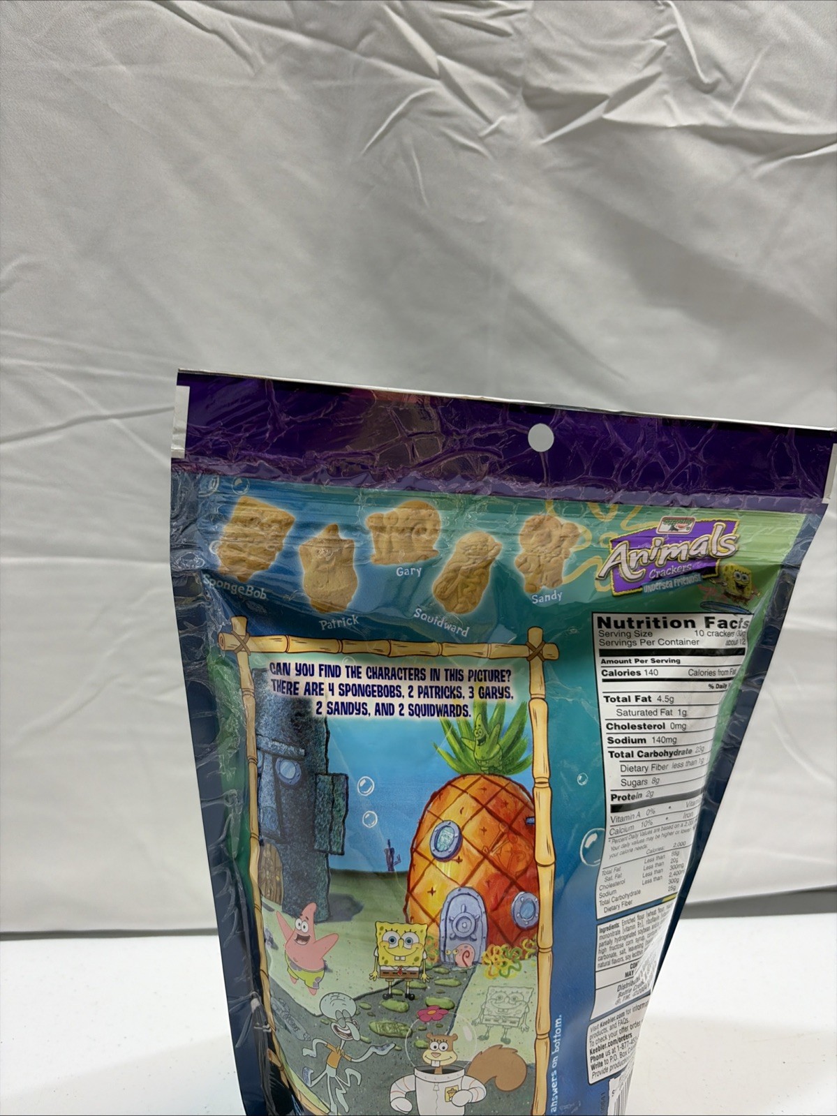Spongebob Squarepants Animal Crackers Sealed Bag Extremely Rare Wow Nickelodeon
