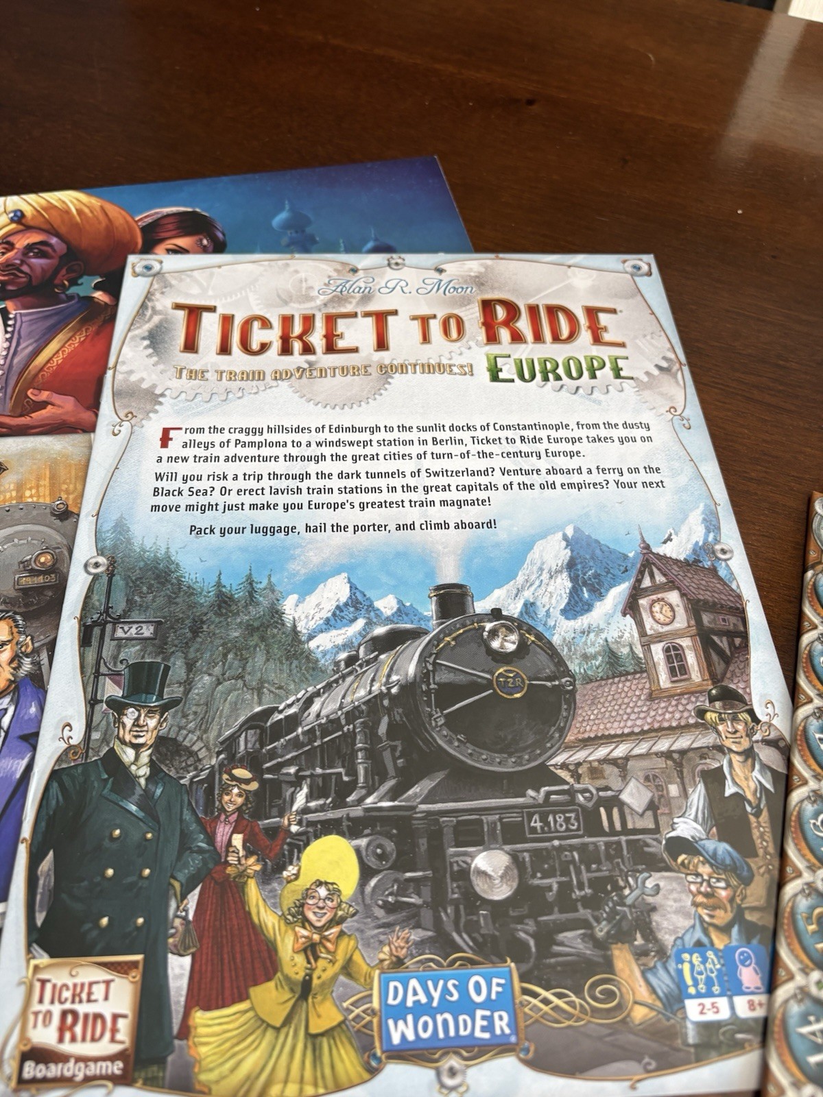 Days of Wonder Ticket to Ride Europe Board Game NEW! Open Box Sealed Cards