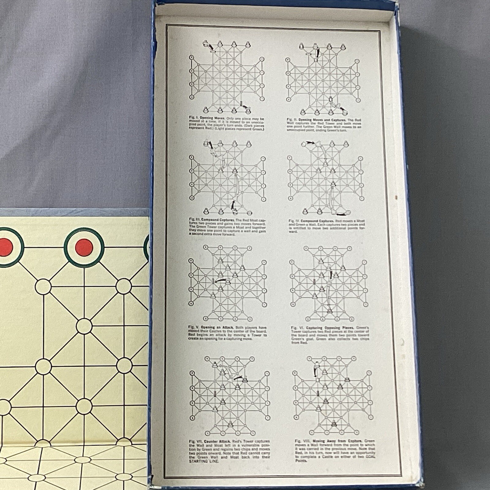 Vintage 1961 Selchow & Righter Co Troke Castle Checkers Board Game Complete