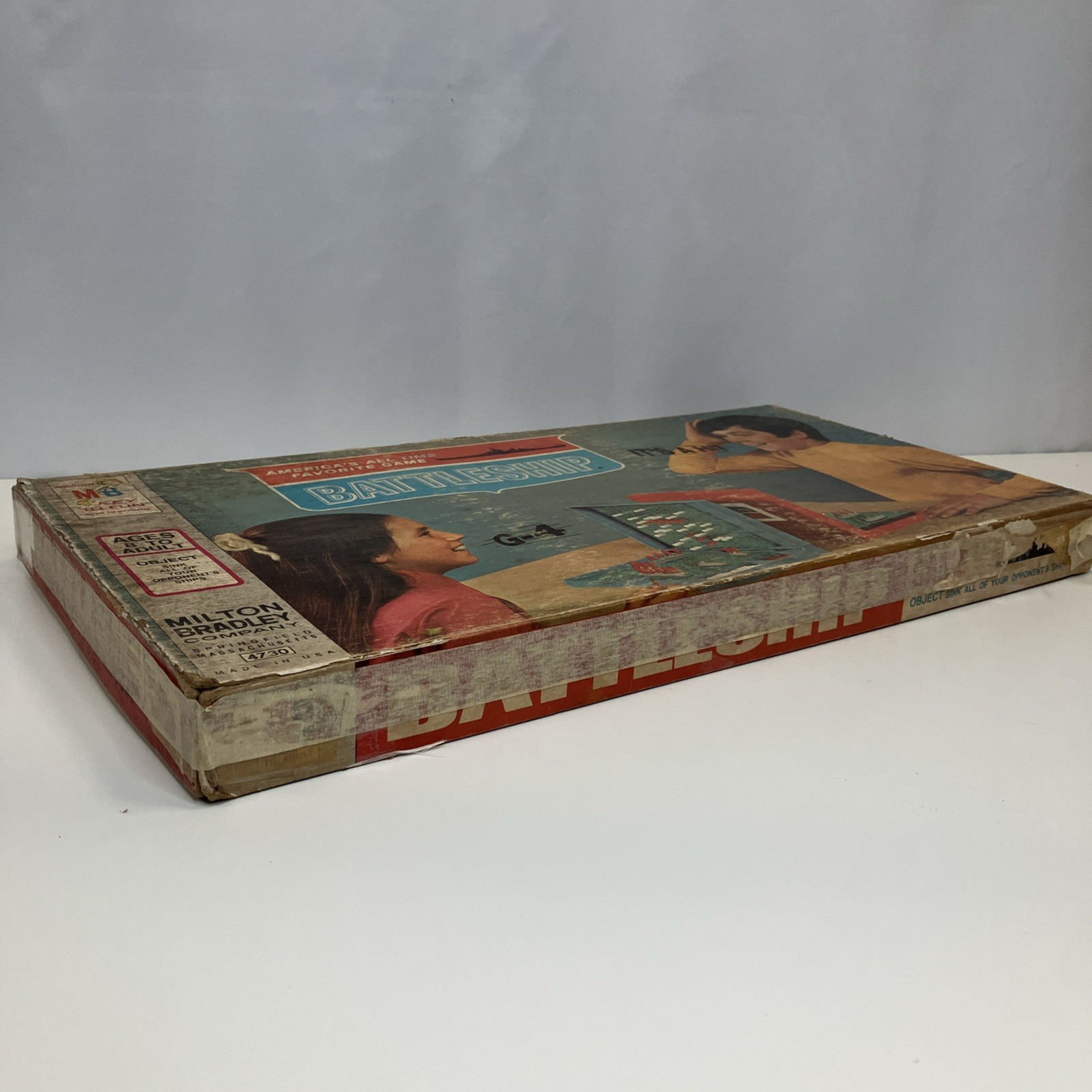 Vintage 1971 BATTLESHIP Milton Bradley Board Game COMPLETE In Original Box