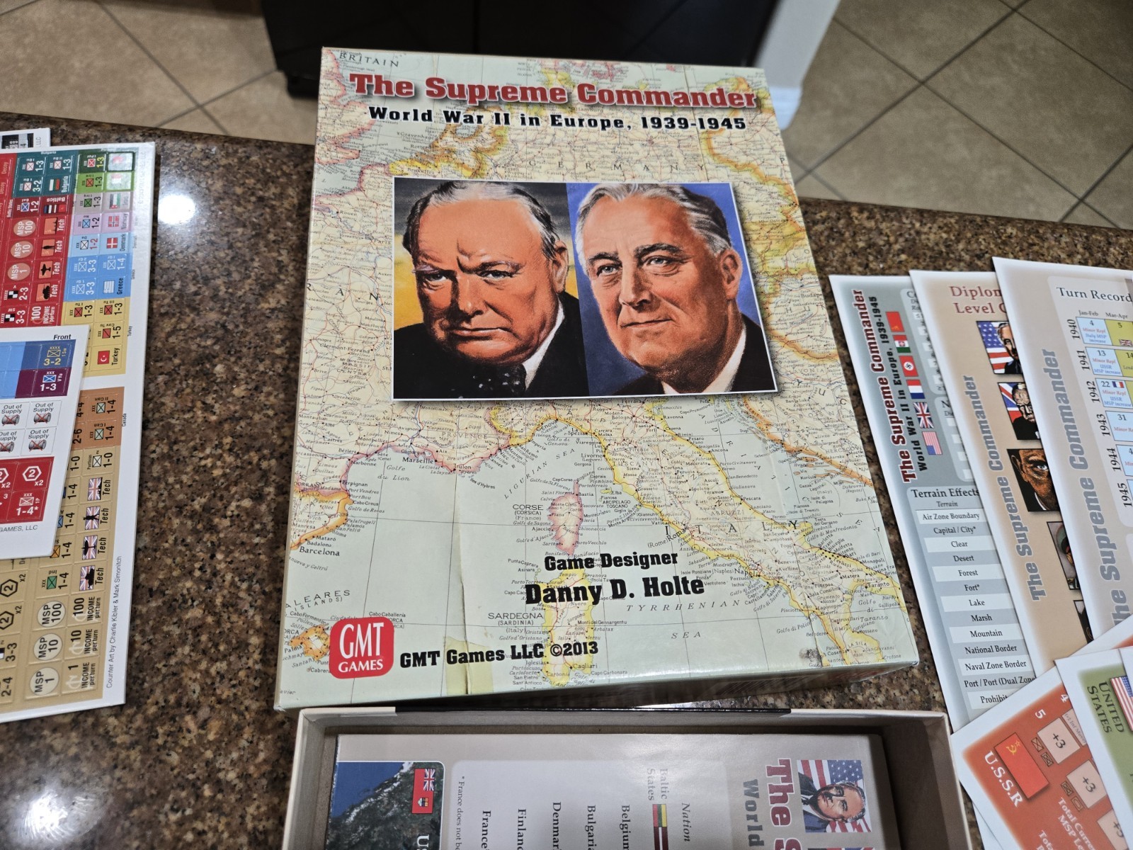 The Supreme Commander + Errata Counters GMT Games 1316 Unpunched