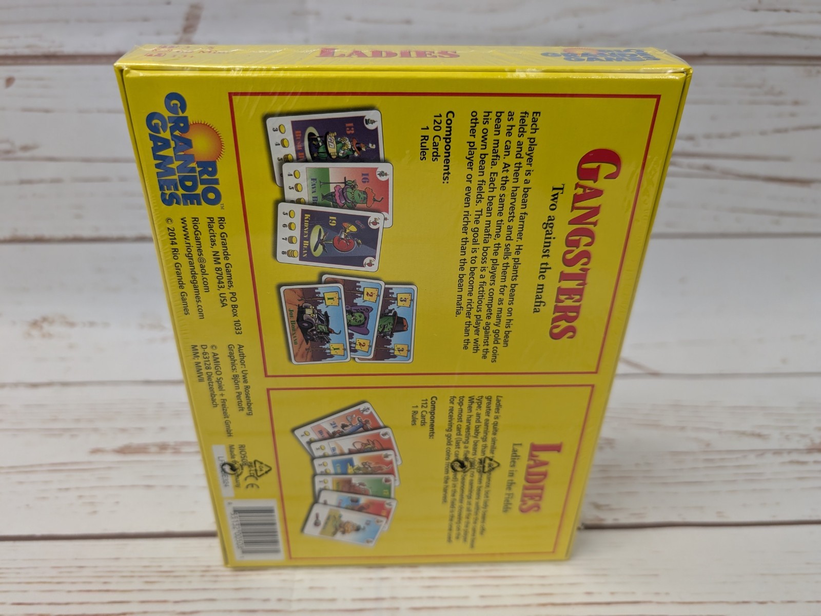 Bohnanza Ladies & Gangsters Card Game Uwe Rosenberg 2014 NIS Rio Grande Games