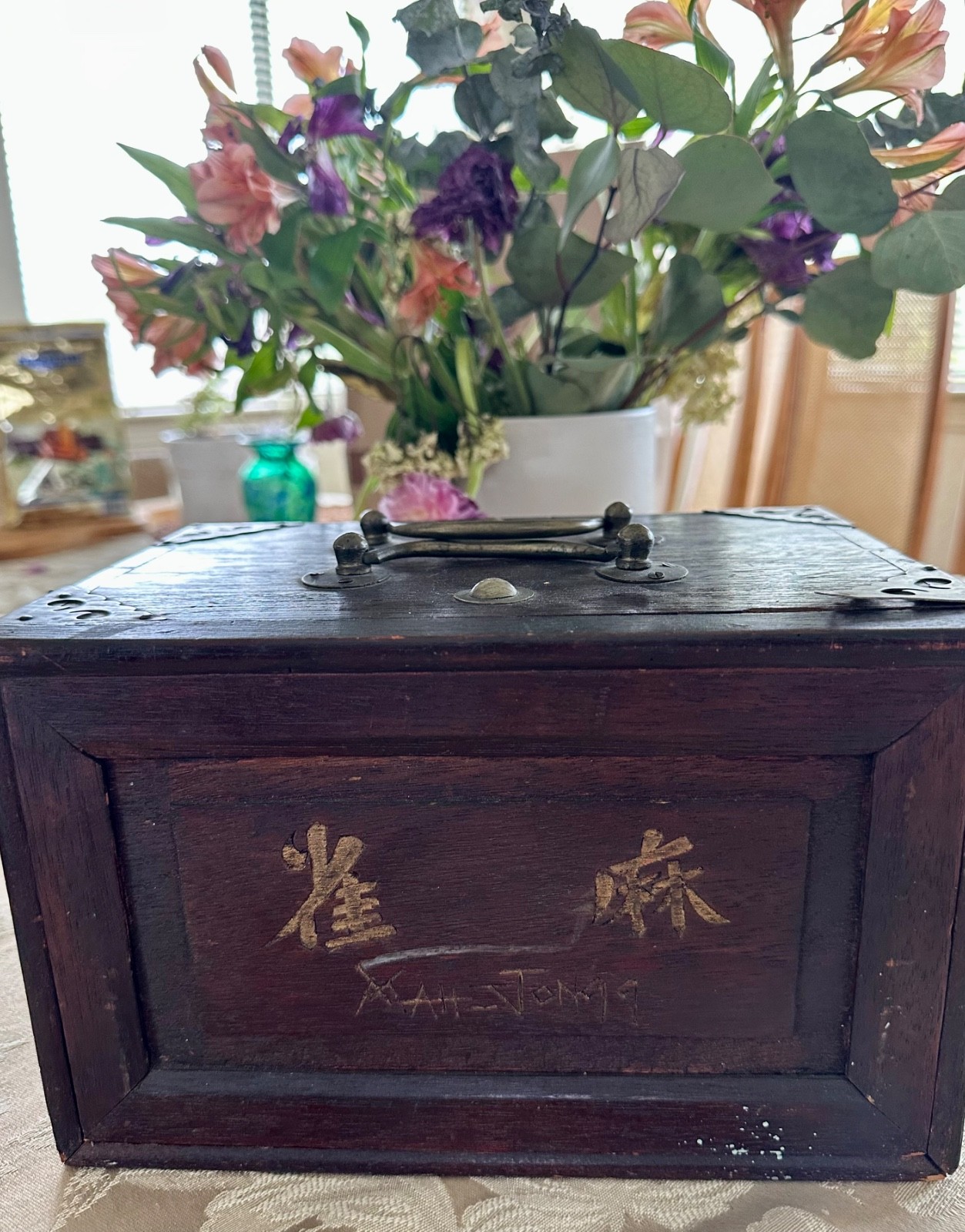 Vintage Mah Jongg Set 1923 Bone and Bamboo