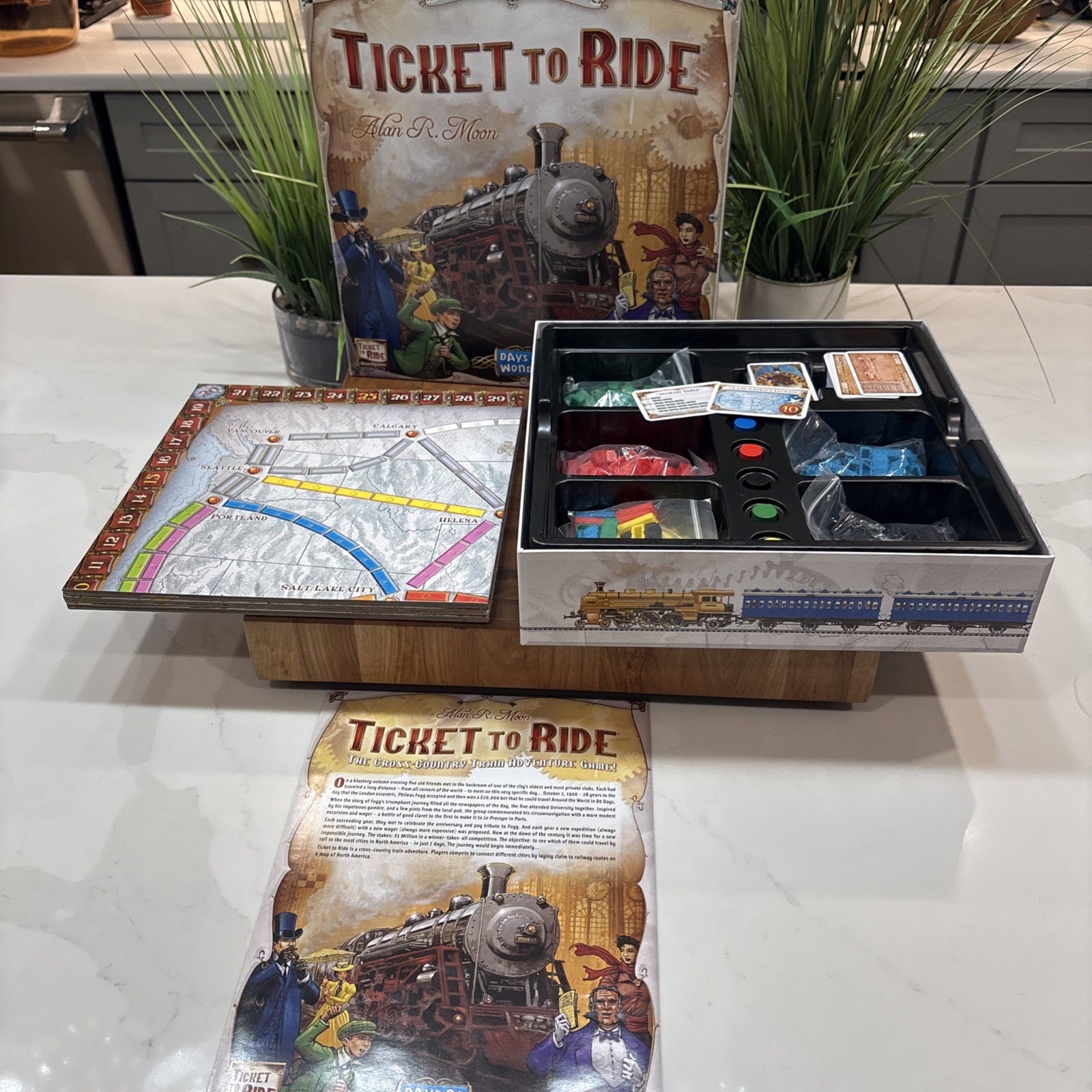 Days of Wonder Ticket To Ride by Alan R. Moon Train Adventure Board Game Family