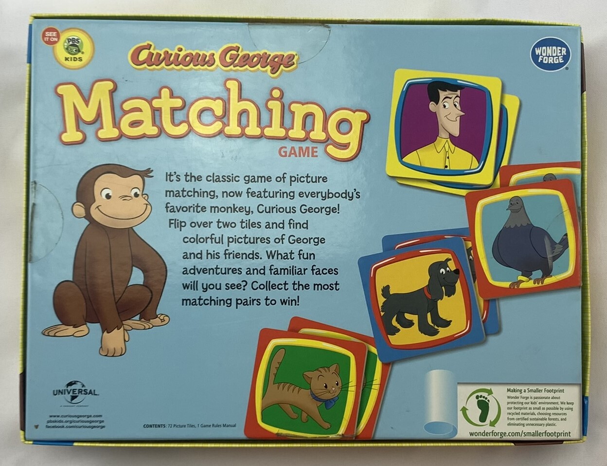 2009 Curious George Matching Game by Wonder Forge Complete in Great Condition