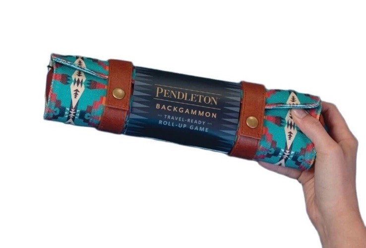 Pendleton Backgammon Travel-Ready Roll-Up Game / Limited Edition / BRAND NEW