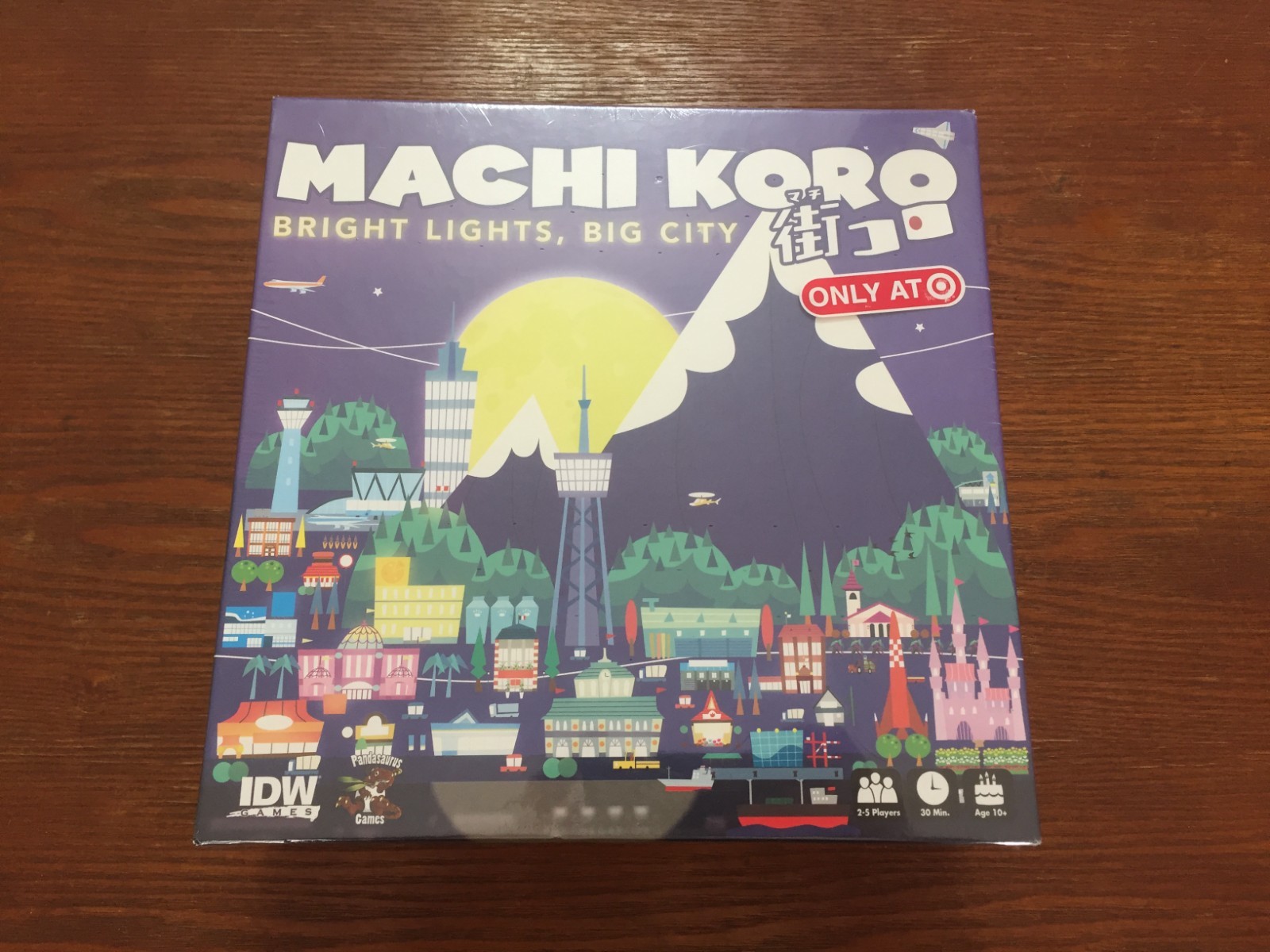 Machi Koro Bright Lights Big City Card Game by IDW Games Target Exclusive – New