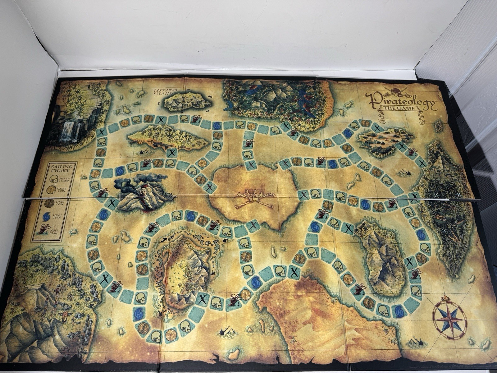 Pirateology Board Game 2007 Sababa Toys Skull Treasure Hunting New Open Box