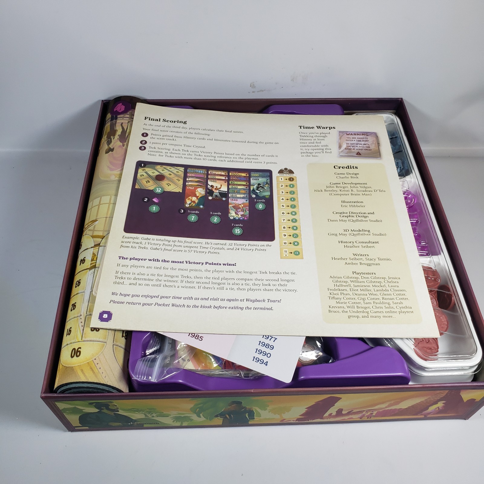 Trekking Through History board game excellent condition complete