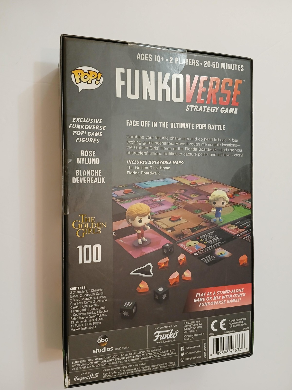 Funko Pop Funkoverse Strategy Game The Golden Girls 100 Board Game Funko Games