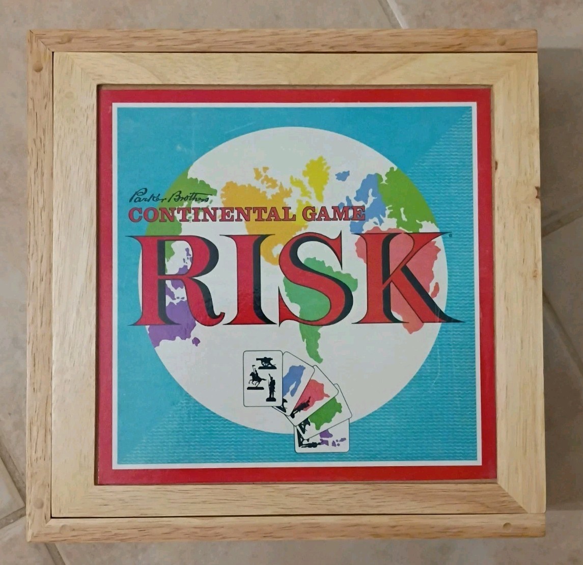 Risk Continental Nostalgia Game Series 2003 Parker Brothers Wooden Box Complete