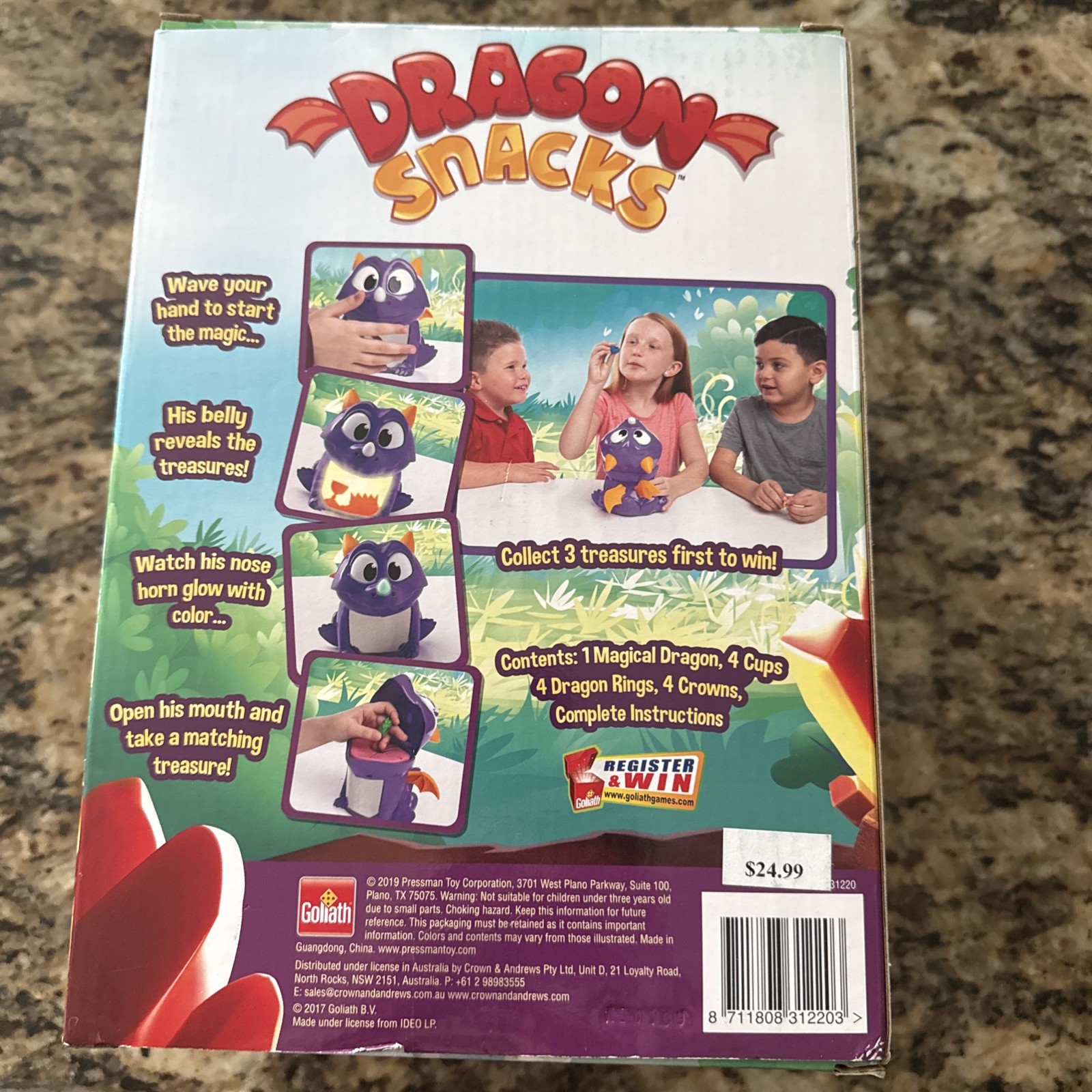 Dragon Snacks Game 2019 Electronic & Sound Ages 4-Up Works Complete