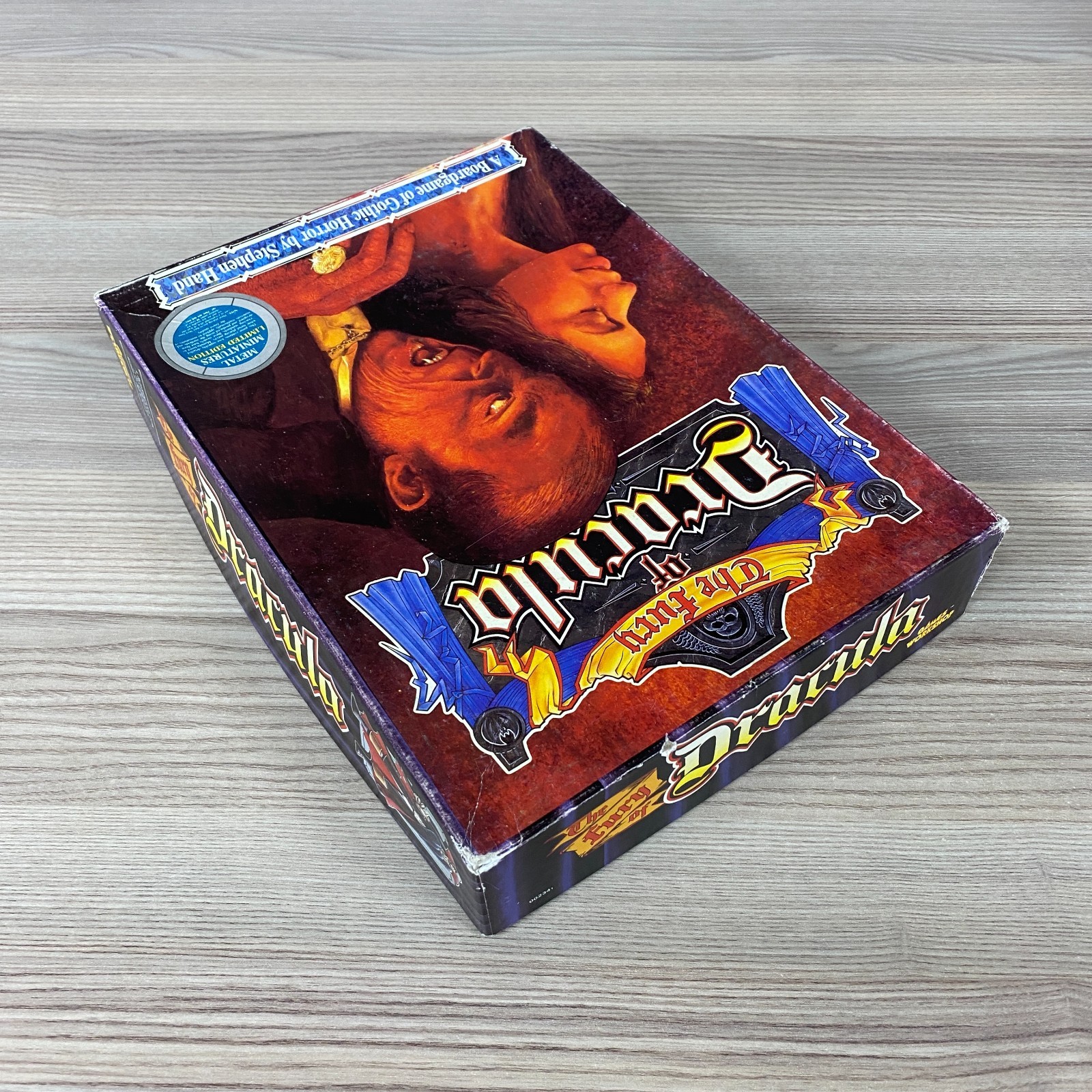 THE FURY OF DRACULA GOTHIC HORROR BOARD GAME GAMES WORKSHOP 1987 2-4 PLAYERS