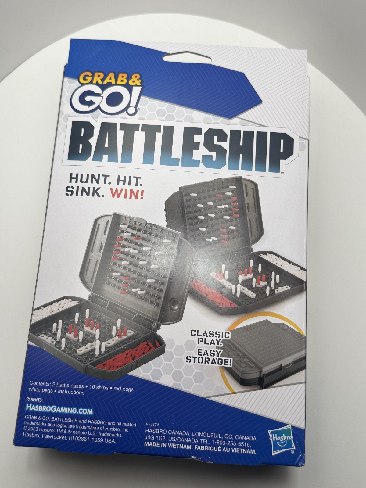 Hasbro Battleship Grab & Go Portable Travel Game – Brand New / Factory Sealed
