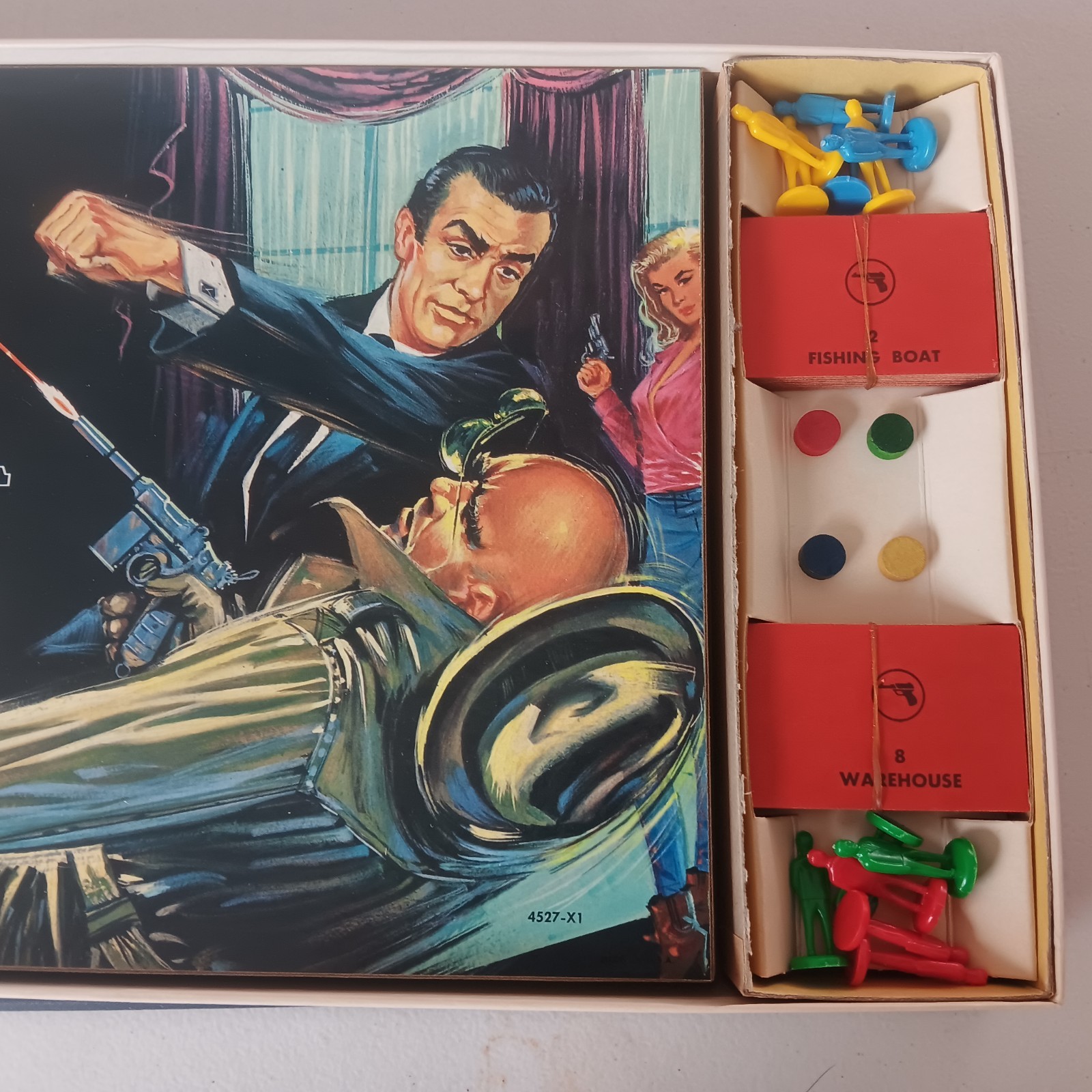 1964 Milton Bradley-James Bond Secret Agent 007 Game Blonde Version. 💯COMPLETE