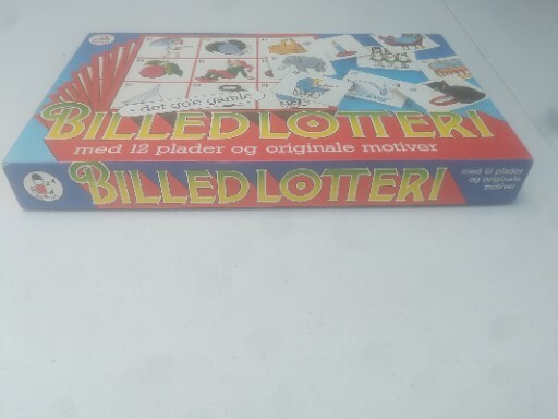 Dan Spil vintage billed lotteri foreign board game ~ TRL7#31