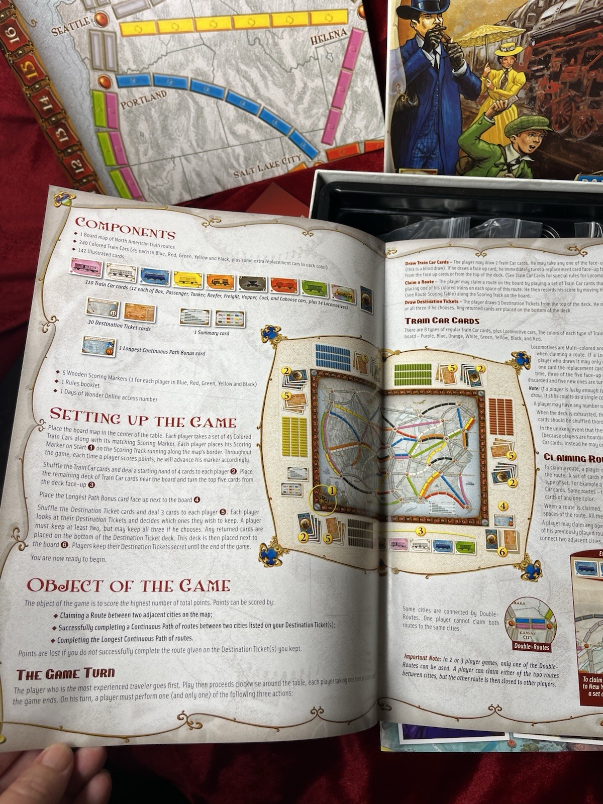 Days of Wonder Ticket To Ride by Alan R. Moon Train Board Game Cards Sealed