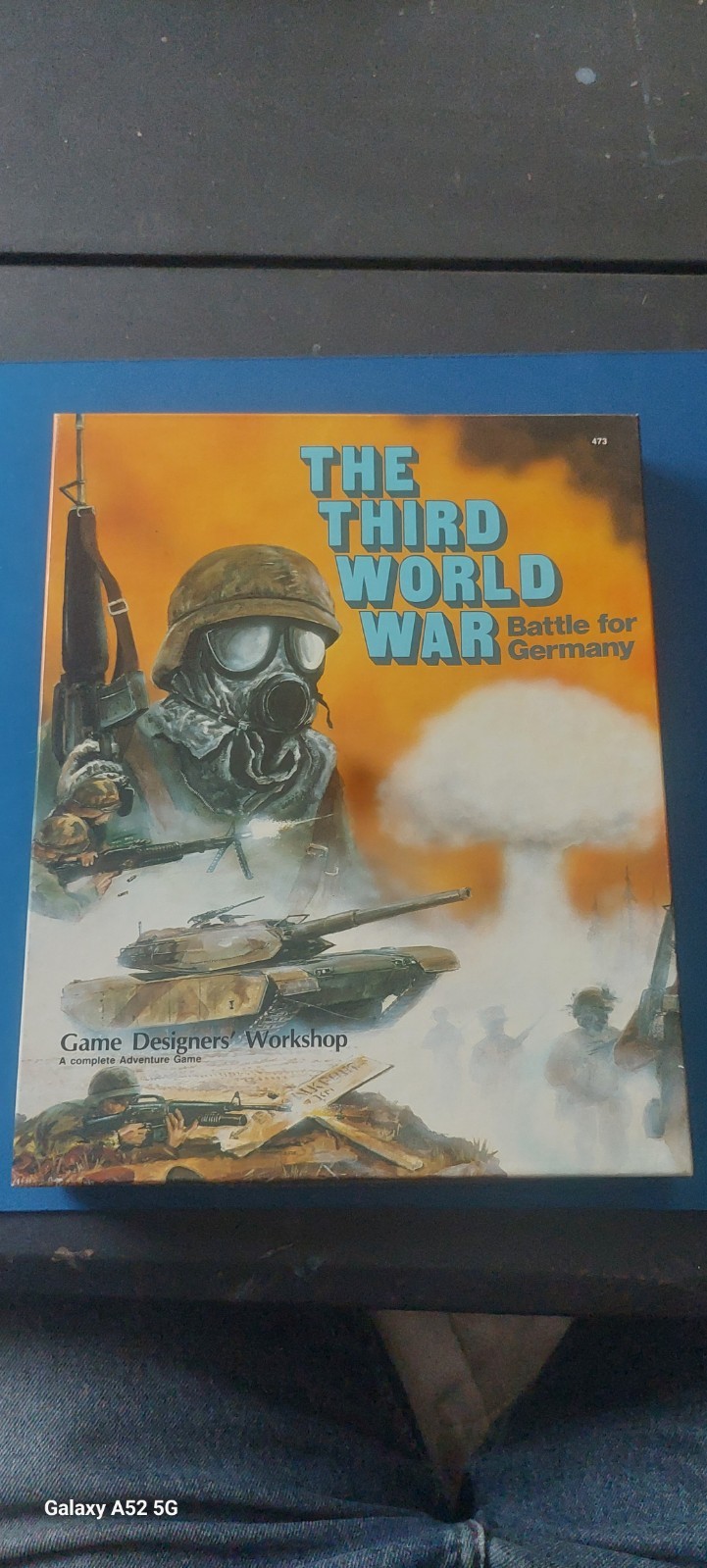 the third world war: battle for germany vintage wargame complete