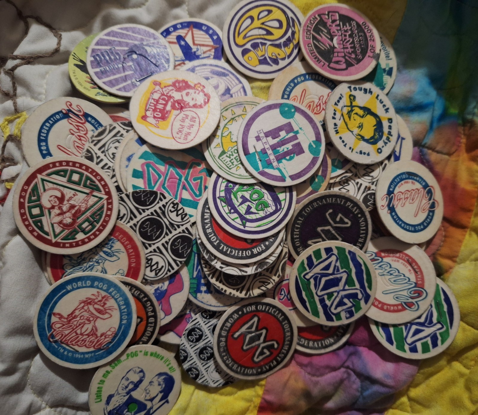 Vintage 90s Lot Of 127 POGS Brands Vary POGS,Dukies Kaps,SkyCaps,Blanks,Staples