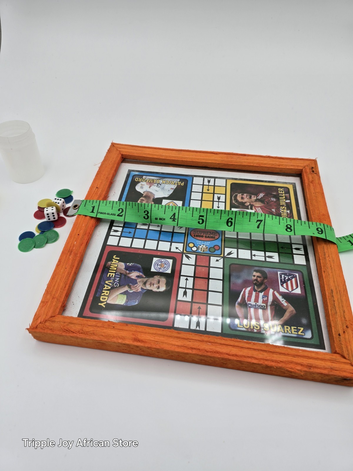 Ludo Board Game 9x 9inches With 2 Dice and Seeds