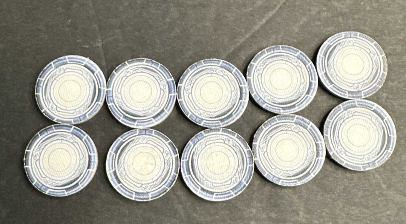 Netrunner LCG 2012 Core Set Replacement Lot of 40 One-Credit Advancement Tokens