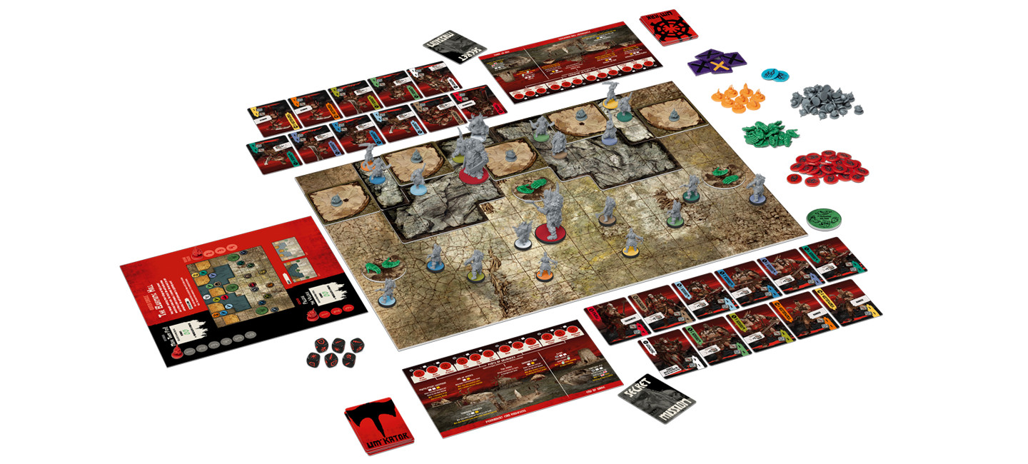 HATE Board Game – All gameplay content, Extras KS Exclusive CMON Games – Sealed