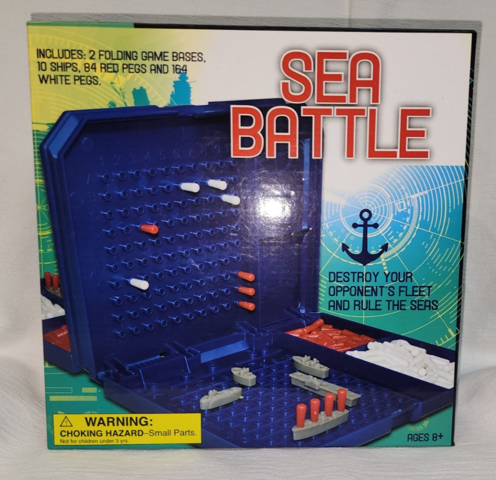 NIB Sea Battle Board Game Battleship Game -Sink Your Opponent Rule The Seas