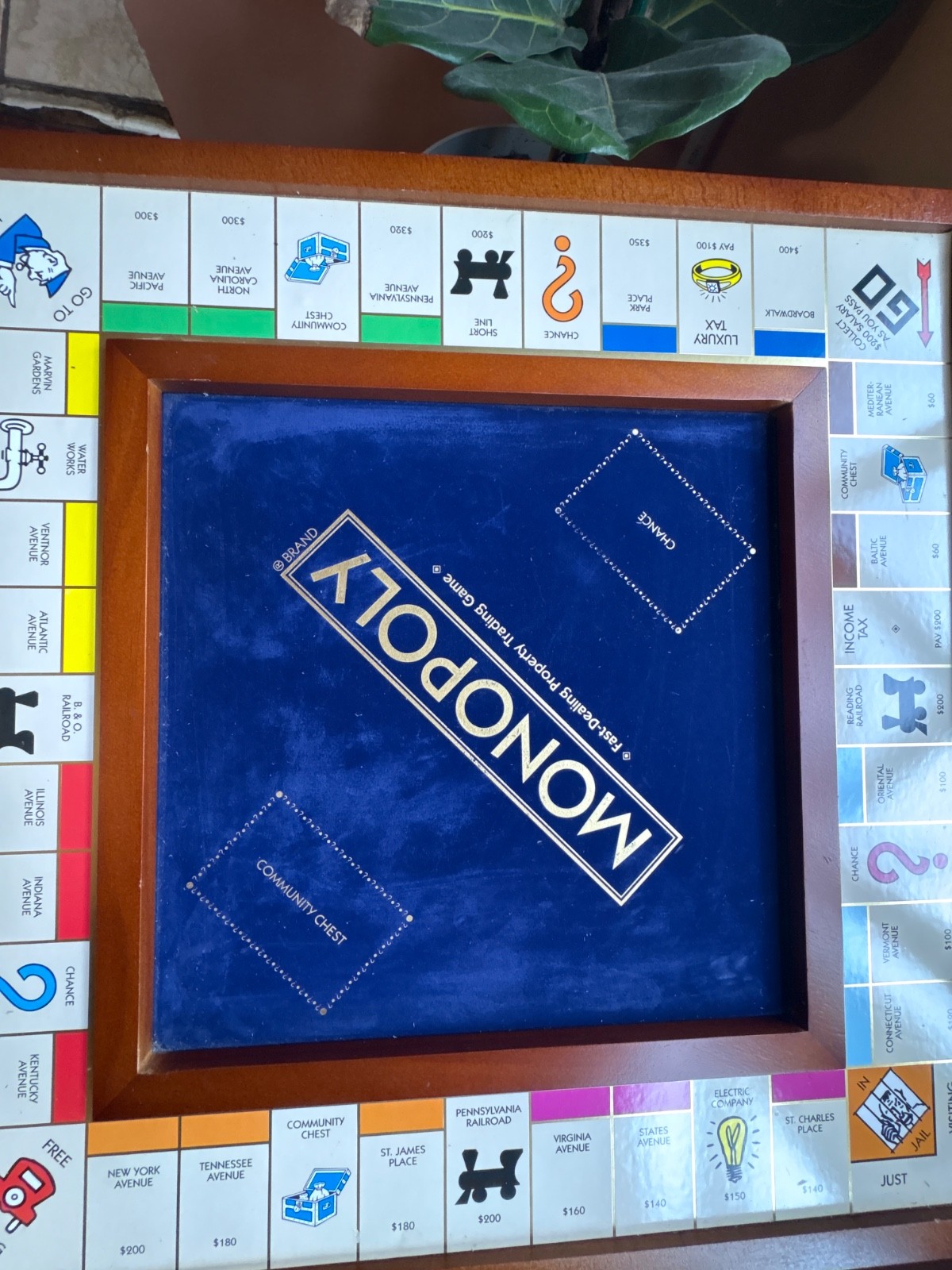 Monopoly Luxury Wooden Edition with Wood Game Board- Used Premium Collectible