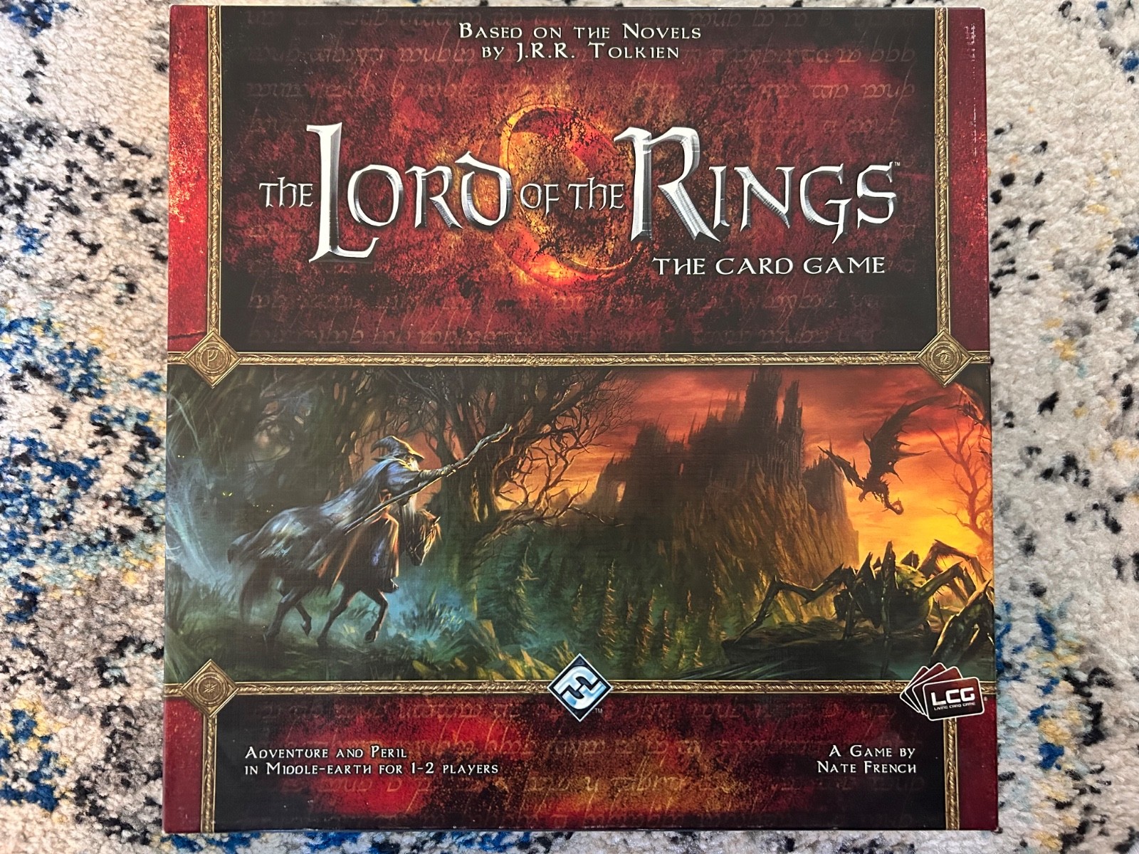 Lord of The Rings the Card game by Nate French 1-2 players lightly played