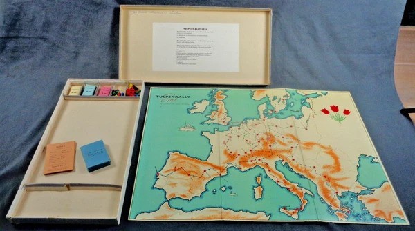 Tulip Rally Koster Amsterdam Game Board Game Board Game Vintage 1953