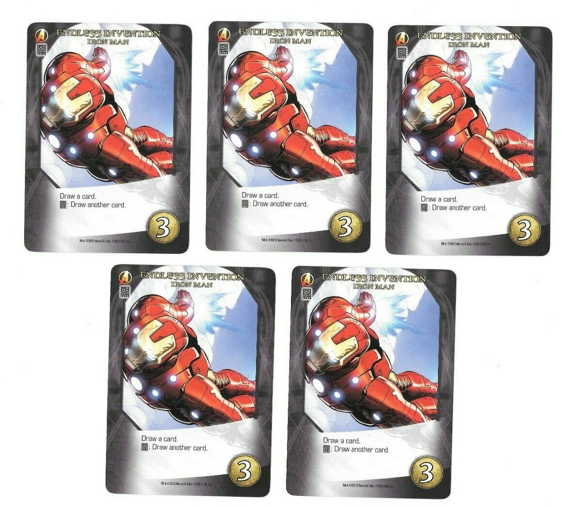 MARVEL LEGENDARY 14-CARD HERO DECK IRON MAN BASE GAME UPPER DECK 2012