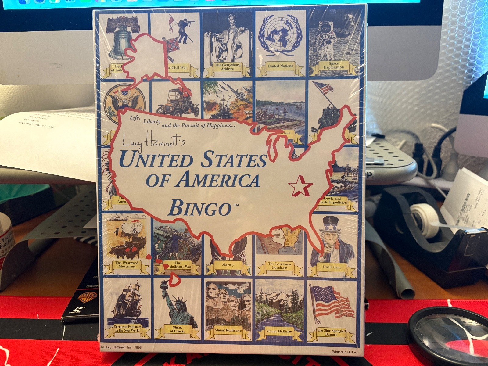United States Of America Bingo Lucy Hammett’s 2377 Brand New Sealed 1998