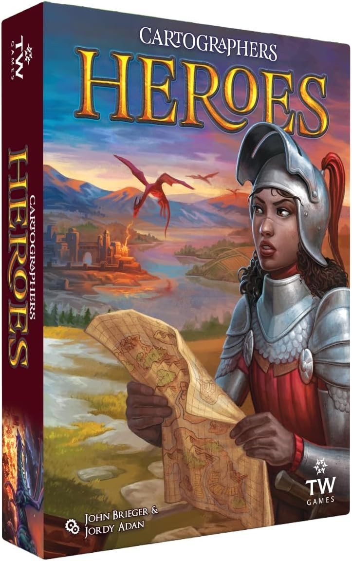 Cartographers Heroes: Map Drawing Board Game for 1-100 Players
