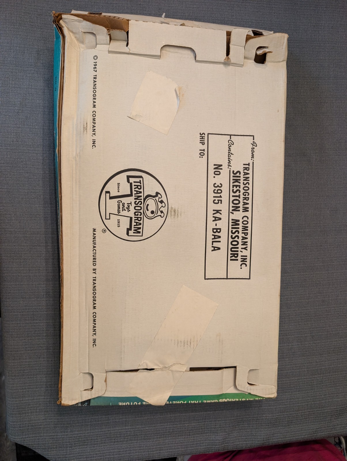Vintage 1967 TRANSOGRAM Ka-Bala Fortune Tarot Board Game 1967 RARE in Box