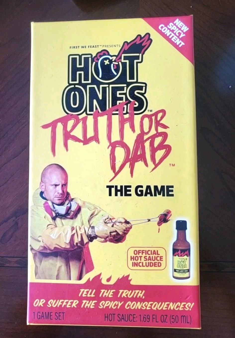 Hot Ones Truth or Dab Party Challenge Game Last Dab Hot Sauce Included New Seal