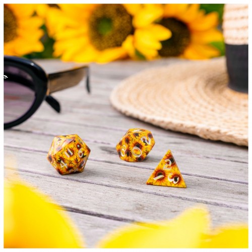 Full Art Dice Set – Sunflower