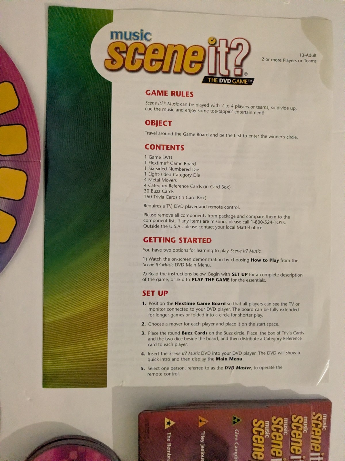 Scene It? Music DVD Game – Music Trivia Game – Free Shipping – Read Description