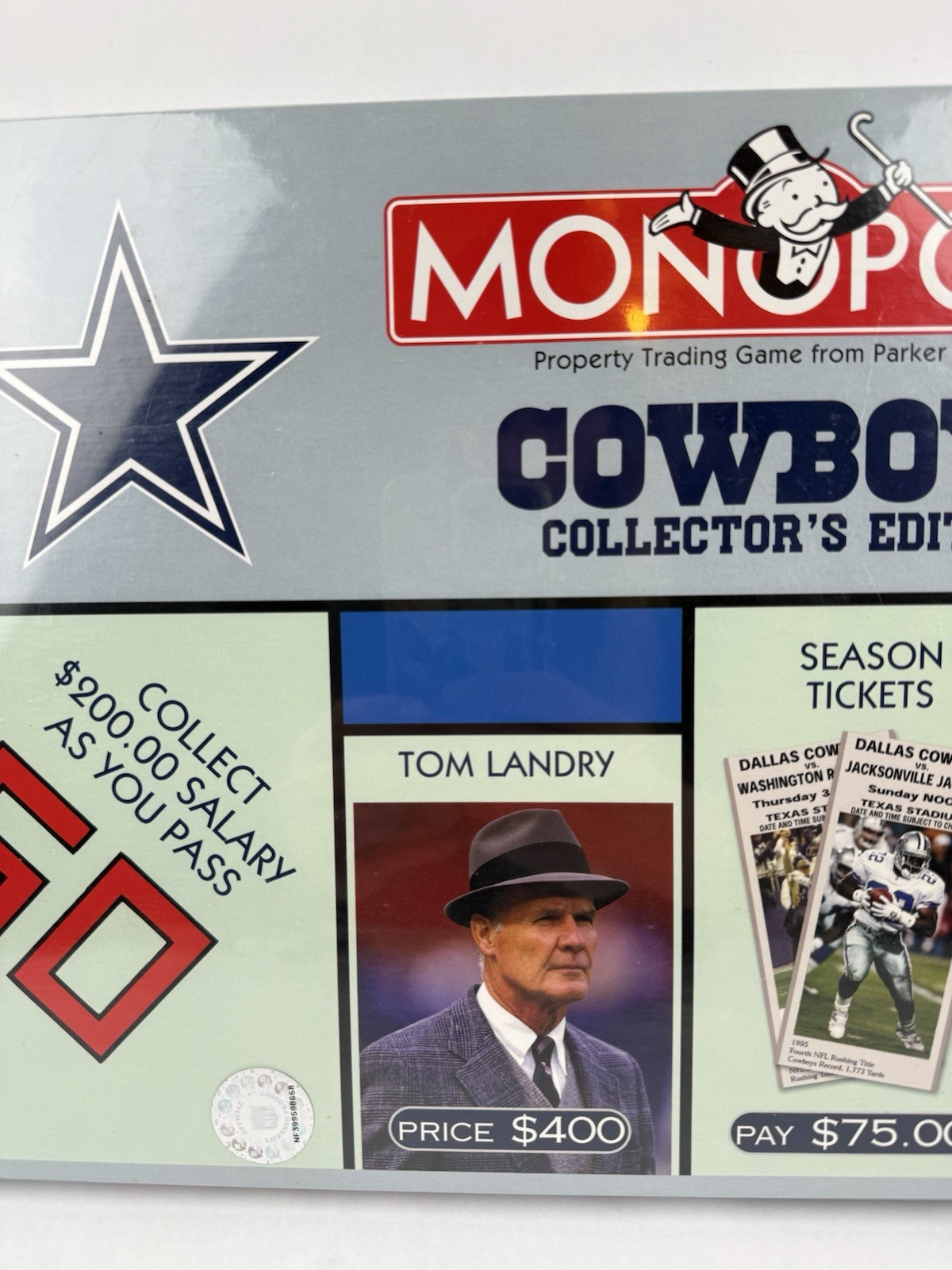 2003 Monopoly NFL Dallas Cowboys Collector’s Edition Board Game Sealed *Read*
