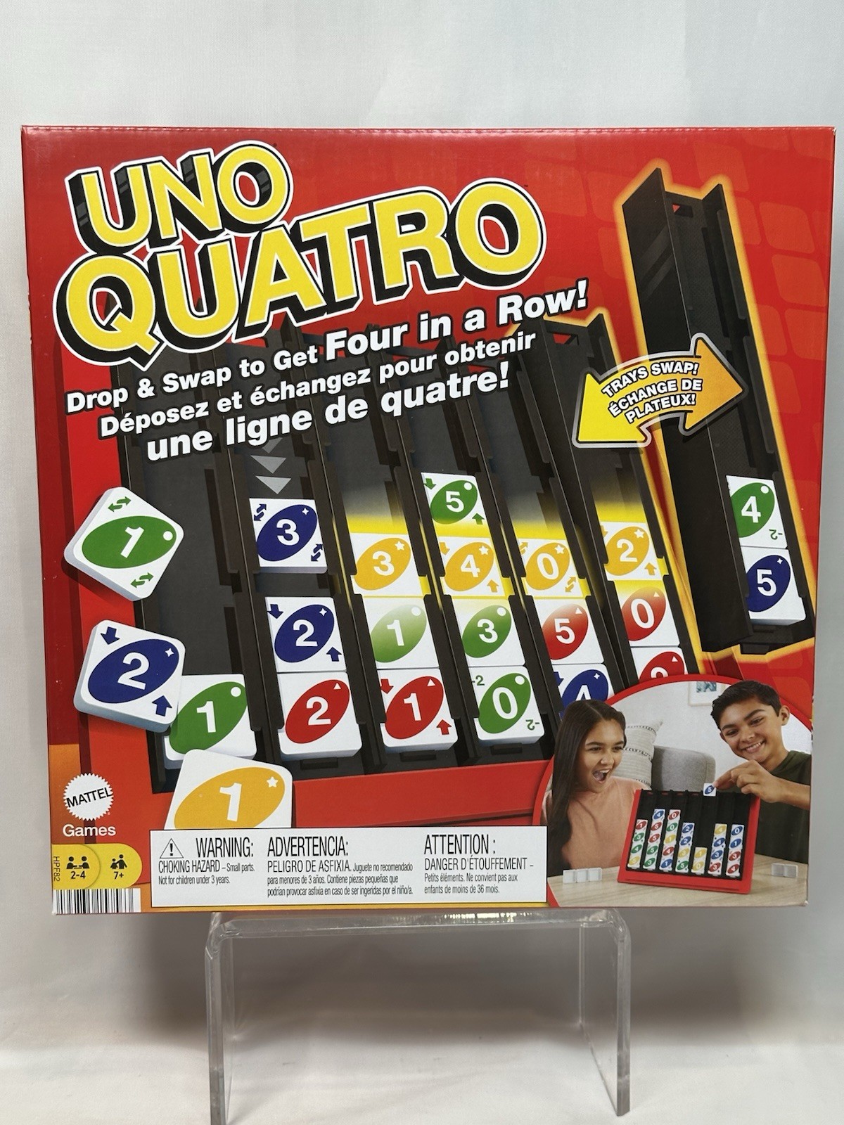 Uno Quatro COMPLETE Mattel 2022 Family Game Tiles