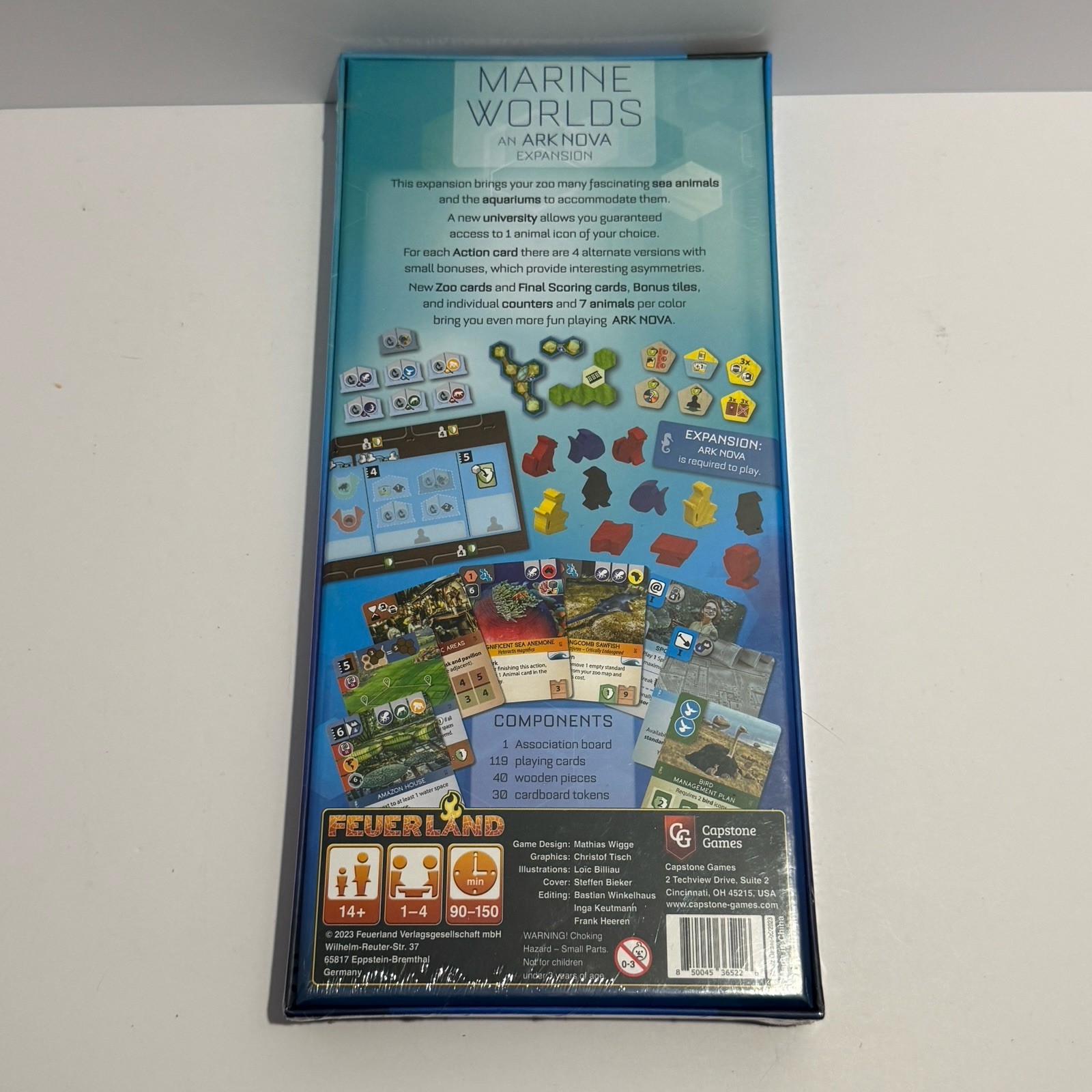 Ark Nova: Marine Worlds Expansion Feuerland Capstone Games 2023 – New / Sealed