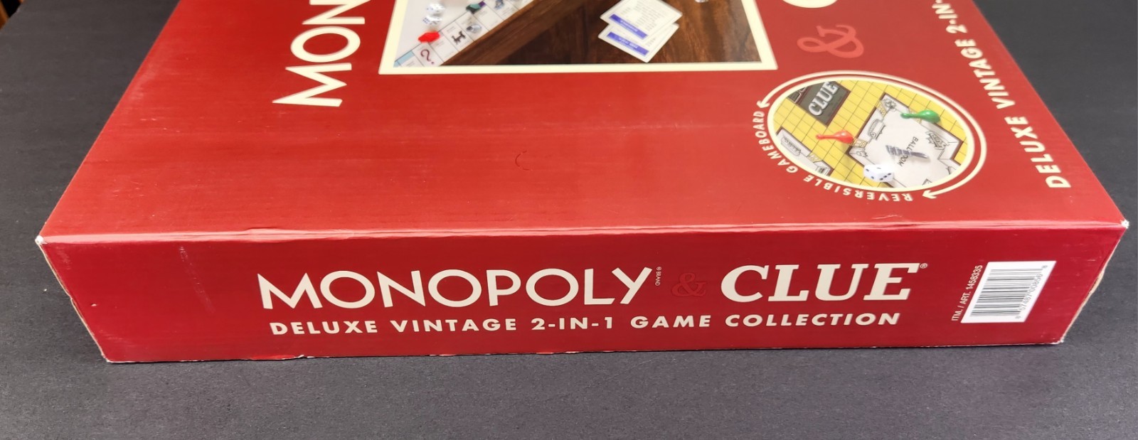 MONOPOLY and Clue Deluxe Vintage 2 in 1 Wood Game Collection Set NIB Sealed