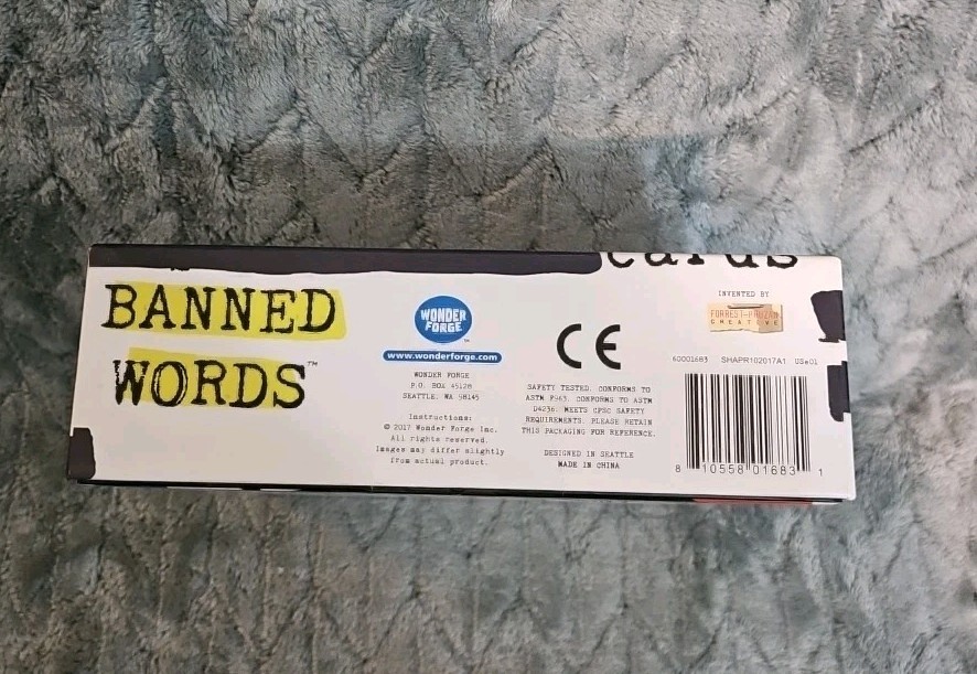 Banned Words Party Game 2017 Wonder Forge Adult Board Game NEW SEALED