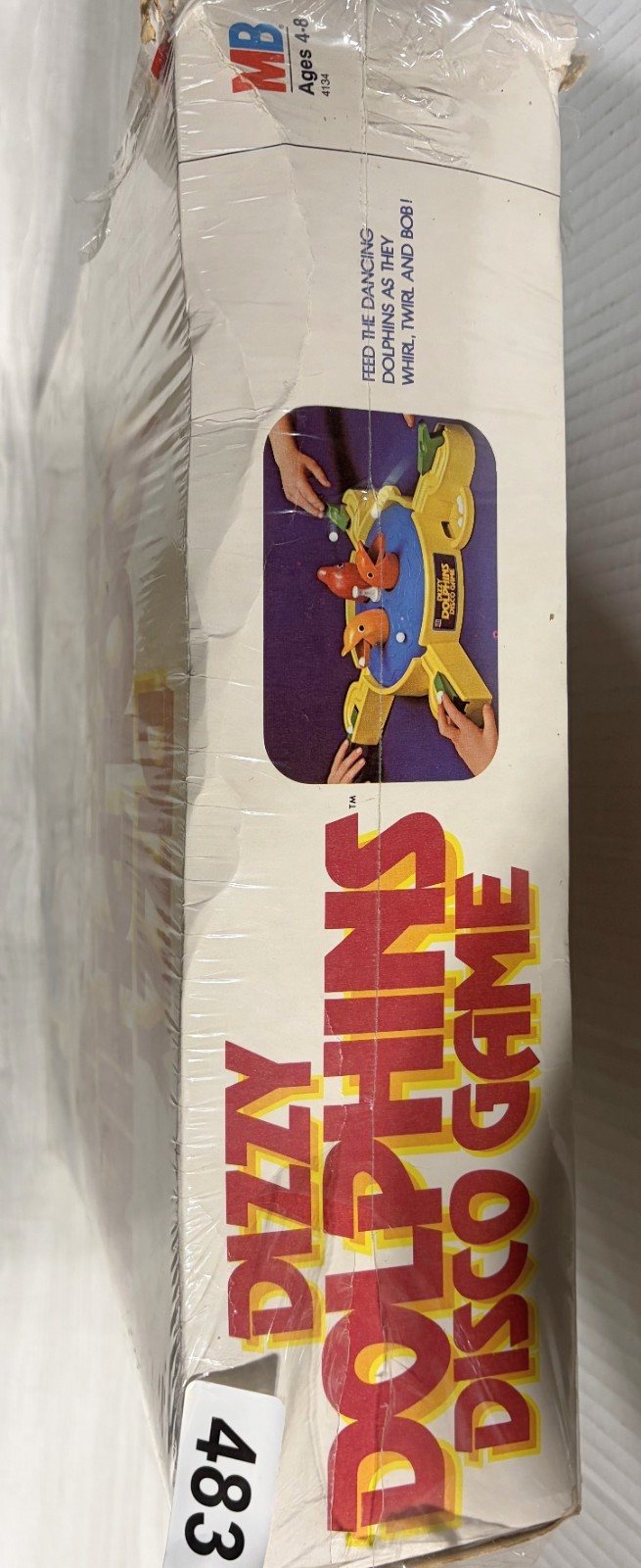 NEW in PLASTIC Vintage DIZZY DOLPHINS Disco Game 1981 Milton Bradley Marble Game
