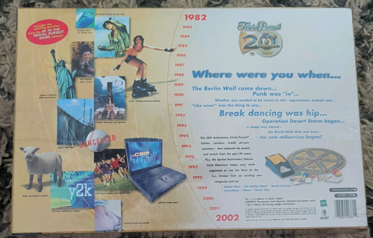 Trivial Pursuit 1982 to 2002 20th Anniversary Edition Brand New Sealed!