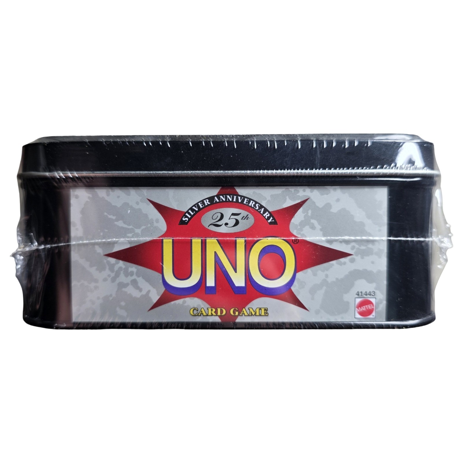 VTG 1997 Sealed UNO 25th Silver Anniversary Special Edition Card Game Tin